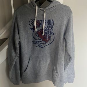 Gray hoodie- Joshua Tree National Park